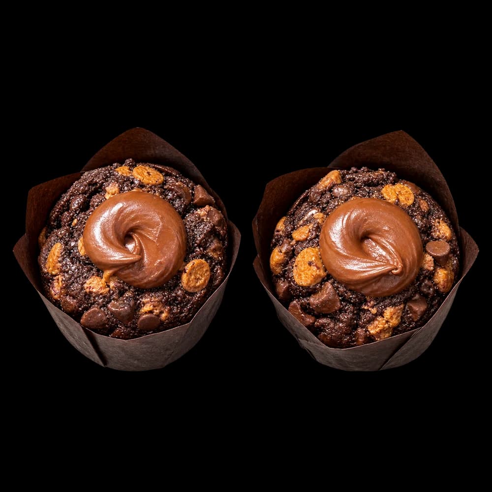Olympic Chocolate Muffins — 2 Pieces