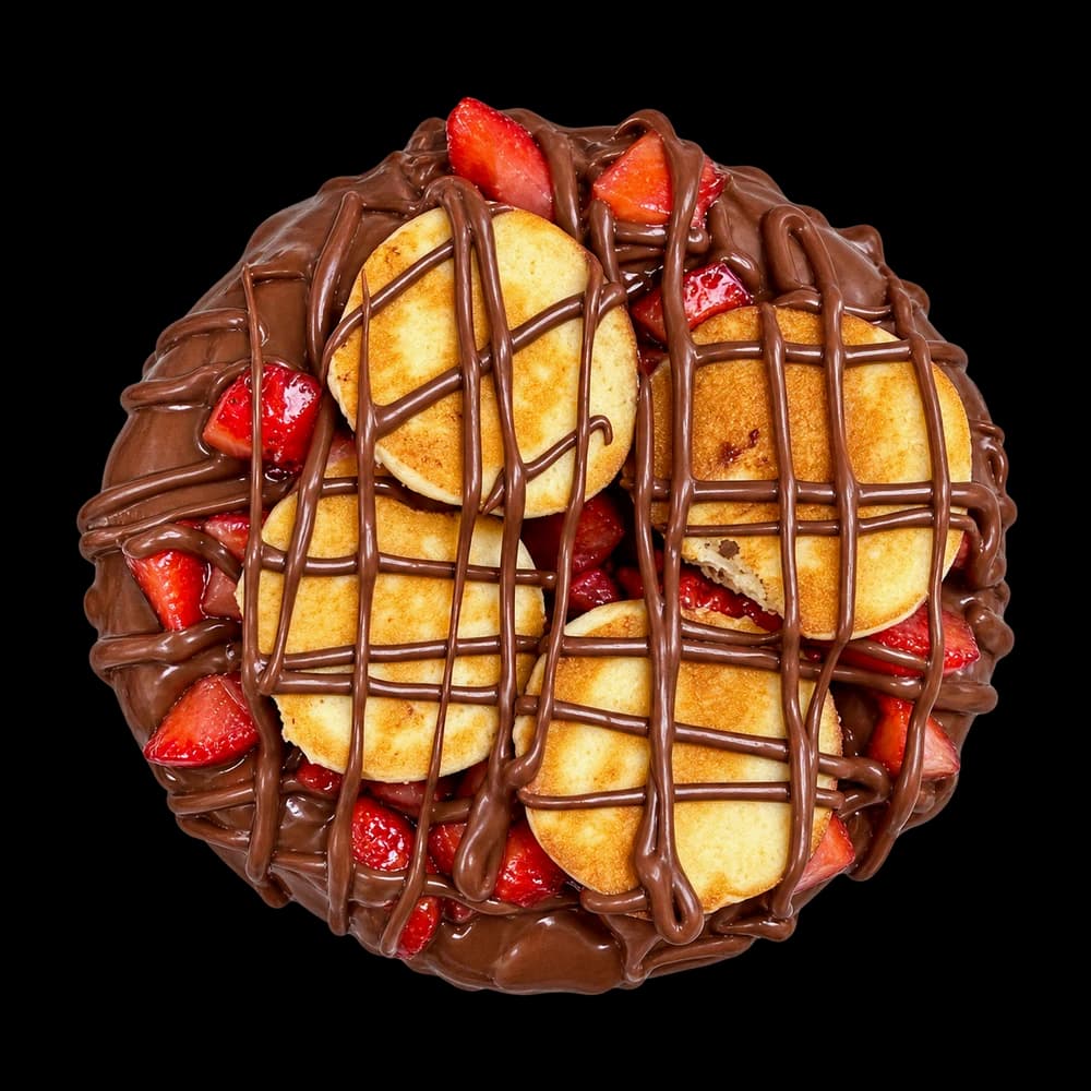Chocolate Hazelnut Pancake Donut